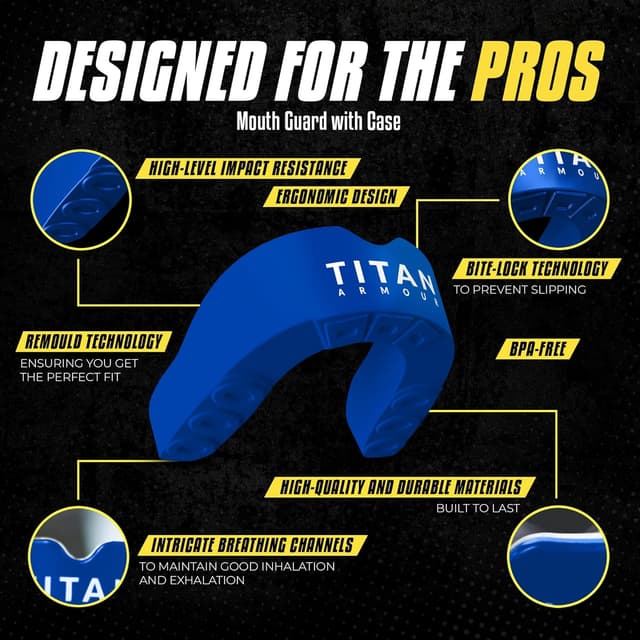 Detalle de Titan Armour Gum Shield Dual-Layer 11+