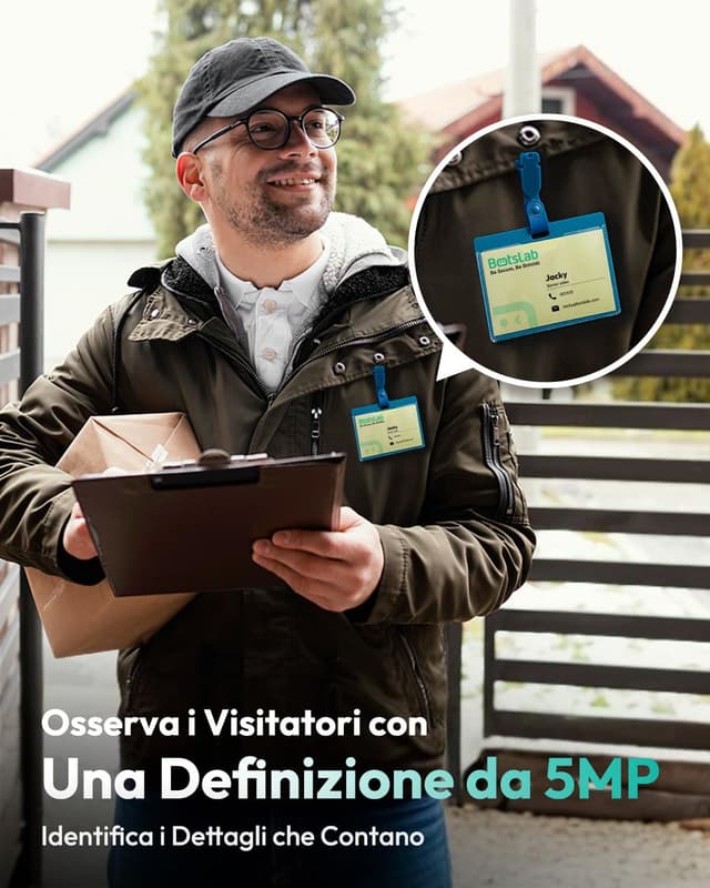 Detalle de BOTSLAB Videocitofono WiFi 2,4 GHz 5MP