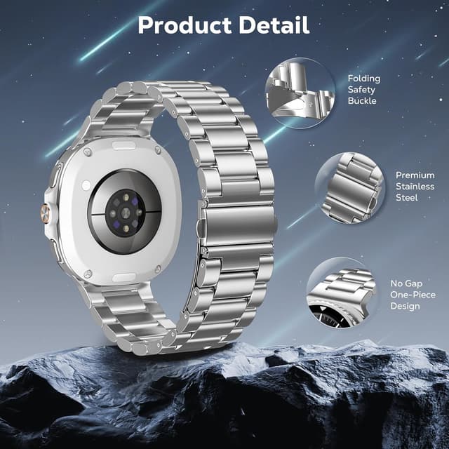 Detalle de TiMOVO Metal Strap for Samsung Galaxy Watch 8 40/44 mm & Watch 8 Classic 46 mm