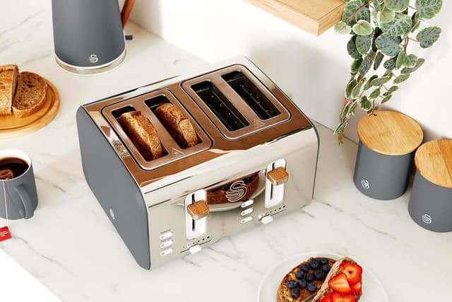 Detalle de Swan ST14620GRYN 1500W 4 Slice Toaster