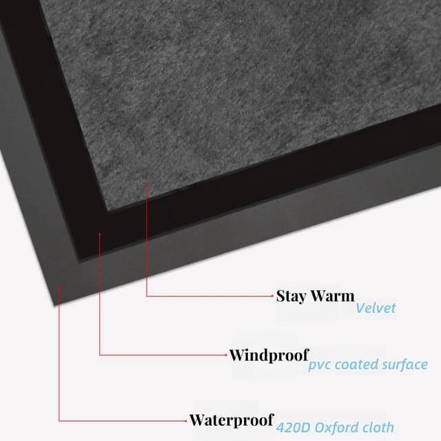 Thumbnail 4 de FINEVERNEK Coprigambe per scooter regolabile, antivento e impermeabile 🛵