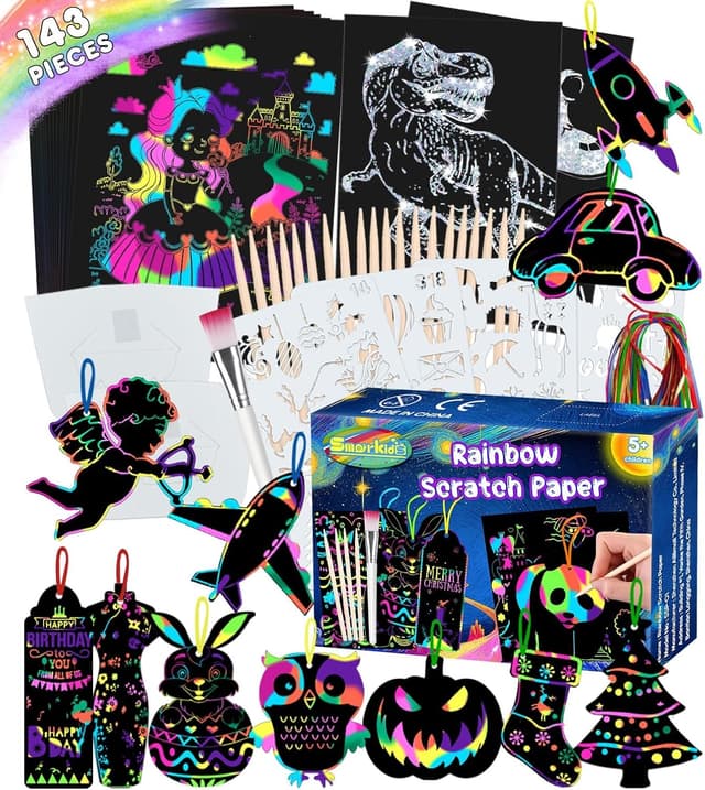 Imagen de Smarkids 143 Hojas de Rascar colores kit creativo en OfertitasTOP