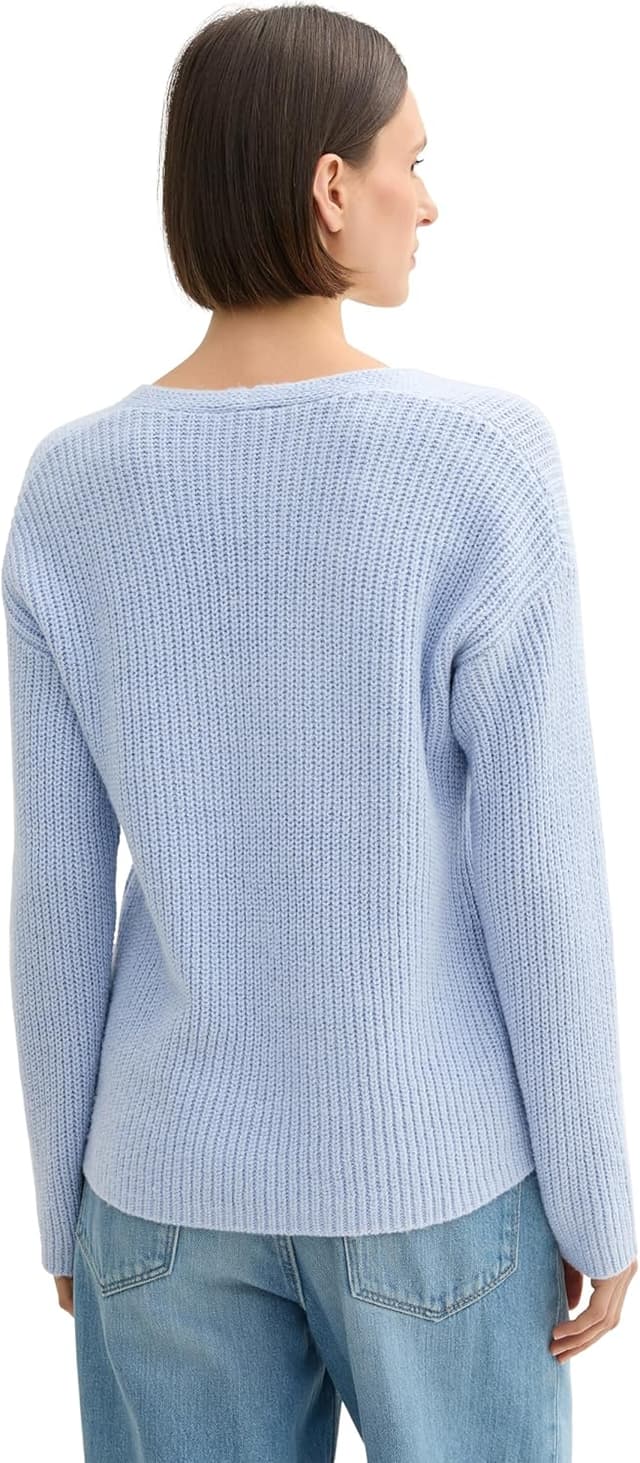 Detalle de TOM TAILOR 1042956 pullover donna con scollo a V