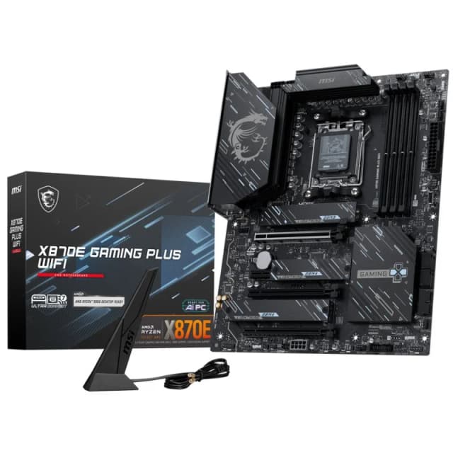 Detalle de MSI X870E GAMING PLUS Wi‑Fi placa base