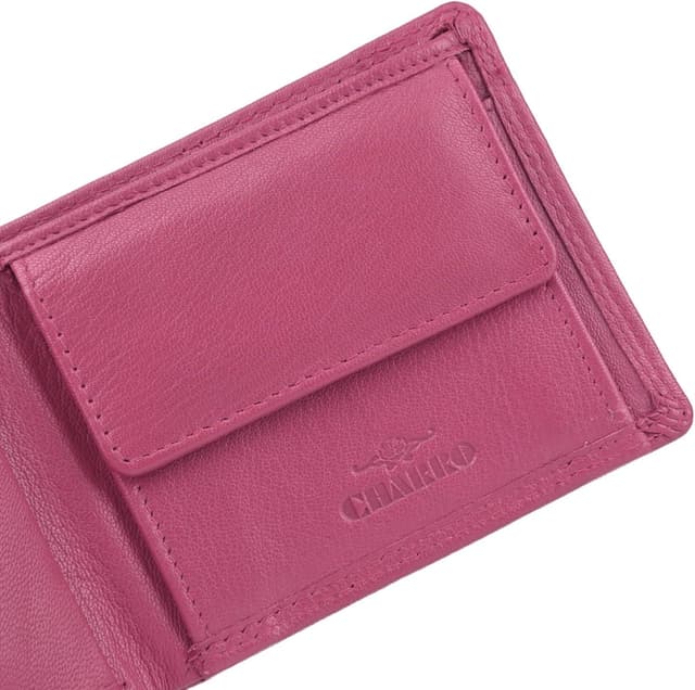 Thumbnail 6 de CHARRO Portefeuille homme en cuir véritable fin avec porte-monnaie à bouton-pression