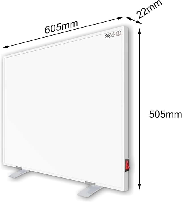 Detalle 2 de Riscaldatore a infrarossi da 300 W con piedini e piastra riscaldante