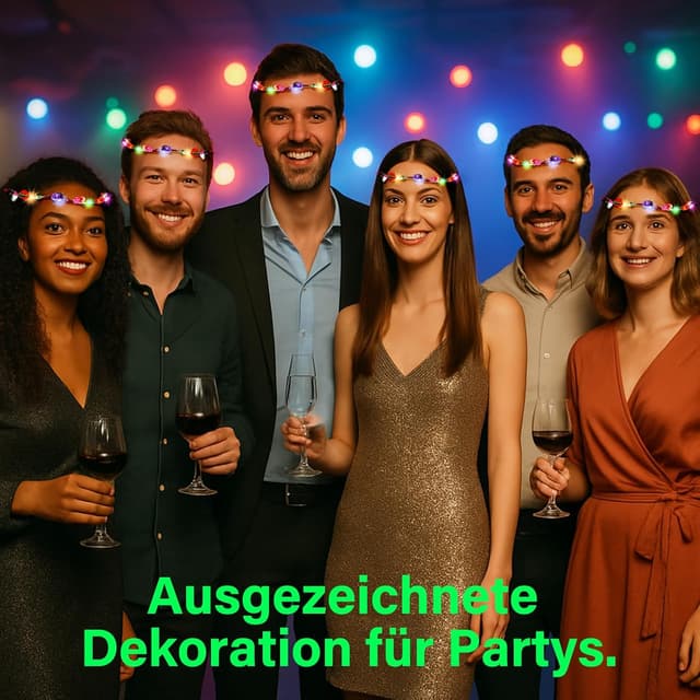 Thumbnail 4 de Couronne de fleurs LED 12 pièces 🎀