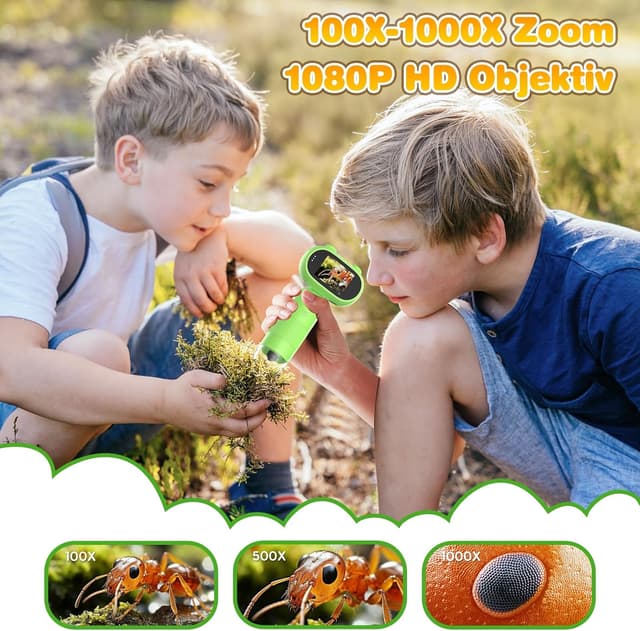 Thumbnail 1 de Digitales Kindermikroskop 1000X mit 2,0" Display