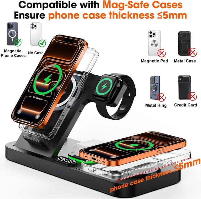 Thumbnail 6 de Dual Phone Magnetic Wireless Charging Station