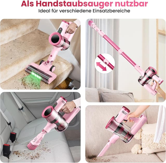 Thumbnail 6 de Dzaki 50000Pa Akku-Staubsauger (kabellos) mit Smart-Display, Standfunktion & Anti-Verhedderungsbürste