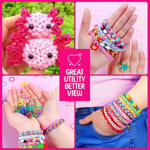 Thumbnail 5 de 2800+ Loom Bands Kit 30 colours craft kit 🎨