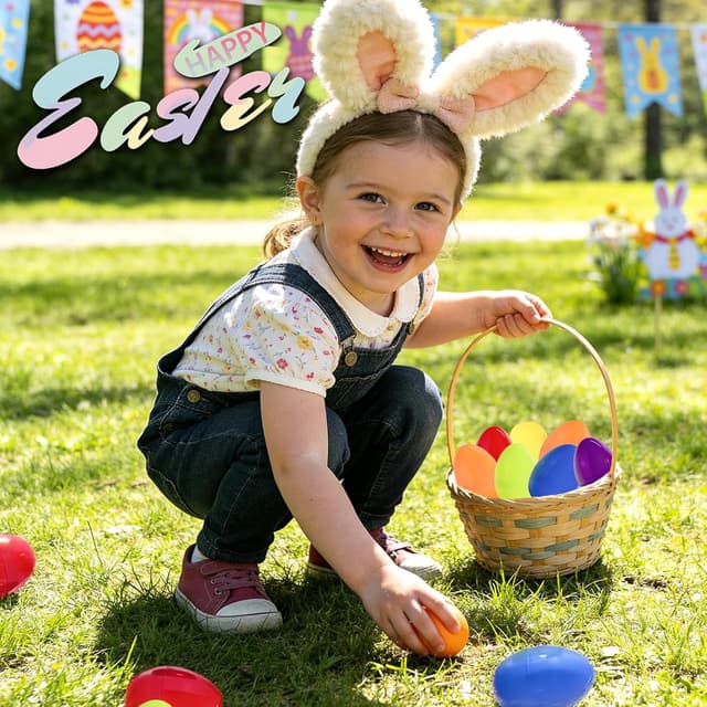 Thumbnail 6 de Lnsignifcjyzk Ostereier 12er-Pack mit Plüschhase