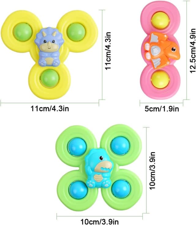 Thumbnail 1 de Vicloon Saugnapf-Kreiselspielzeug 3er Set