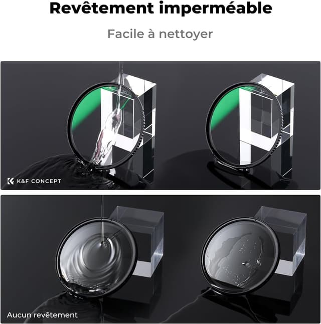 Thumbnail 4 de K&F CONCEPT 62mm Filtre UV CPL ND1000