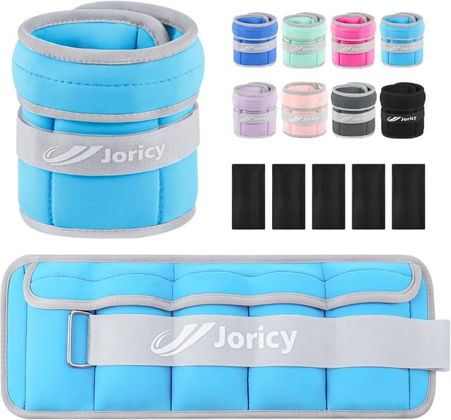 Thumbnail 6 de Adjustable Ankle Weights (1–20 lbs) by JORICY — Pair with Removable Sand Inserts for Legs, Wrist & Arm Workouts