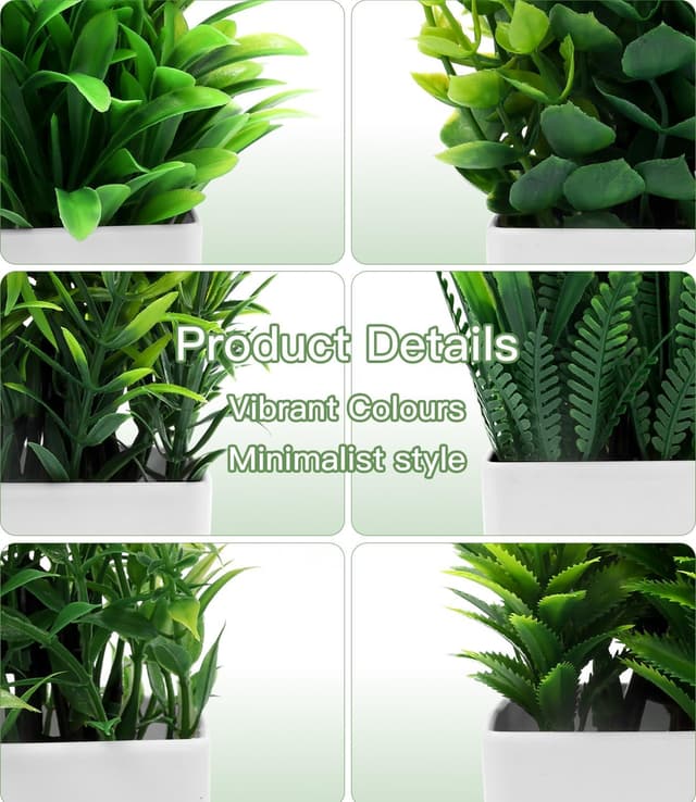 Thumbnail 2 de Cexovo Plantes Artificielles 6 pièces 16–18 cm