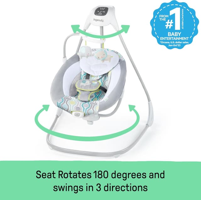 Detalle 2 de Ingenuity Everston Babyschaukel bis 9 kg 👶