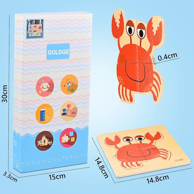 Detalle 2 de GOLDGE Puzzle 16 piezas para 1–5 años