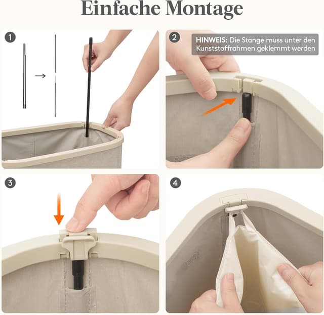 Thumbnail 3 de Lifewit Schmal Wäschekorb 55L