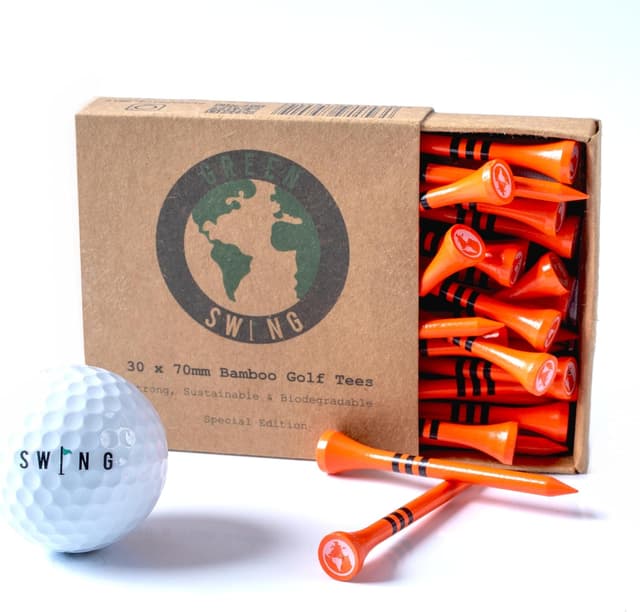 Thumbnail 5 de Green Swing Bamboo Golf Tees 70mm 30pcs