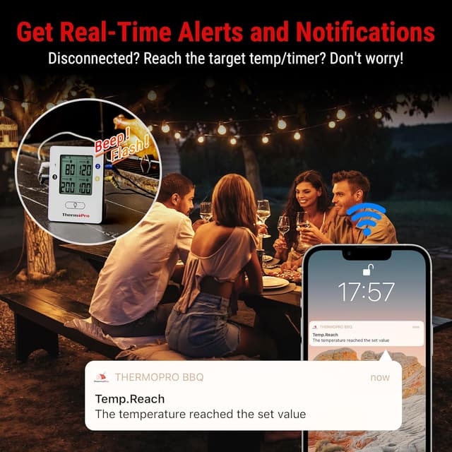 Detalle 2 de ThermoPro TP25 Bluetooth meat thermometer with 4 probes