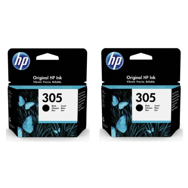 Detalle de HP 305 Pack 2x negro — cartuchos de tinta 🖨