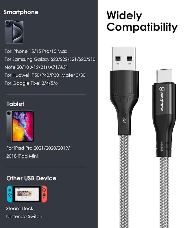 Thumbnail 6 de Magtame Cable Magnético USB-C Retráctil 1.5m para Carga ⚡