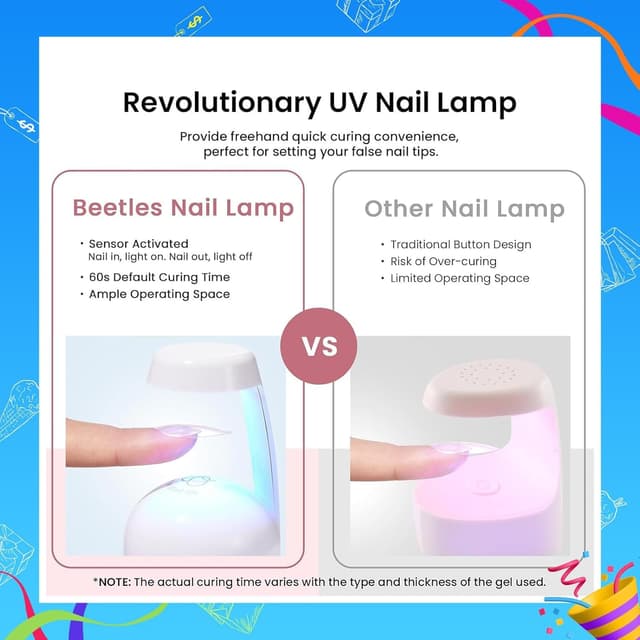 Thumbnail 5 de Beetles Gel Nail Kit 576 pcs Short Almond đź’…