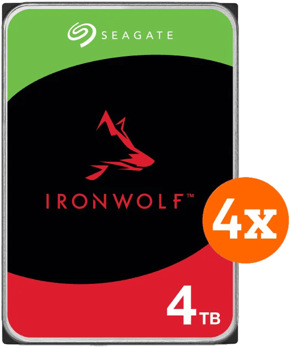 Detalle de Seagate IronWolf 4TB 4er-Pack 16 TB für NAS