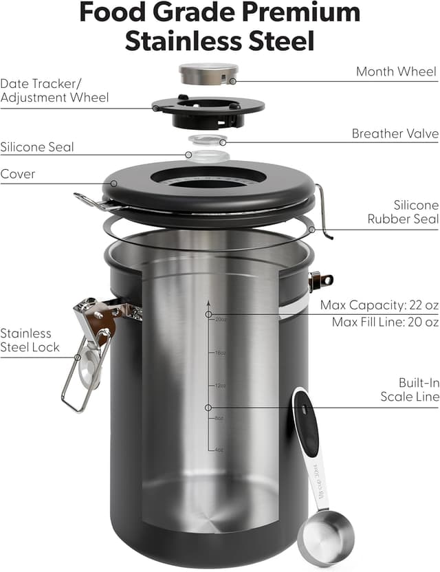 Thumbnail 5 de Veken Coffee Canister with Window