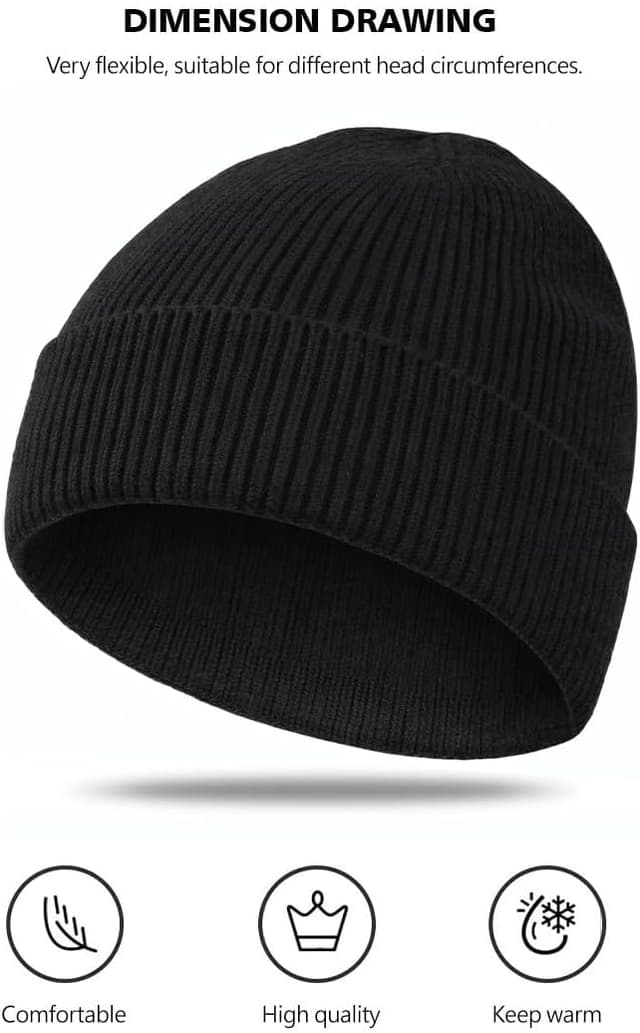 Detalle 2 de MOBIUSPHY Cappello Invernale Unisex Nero