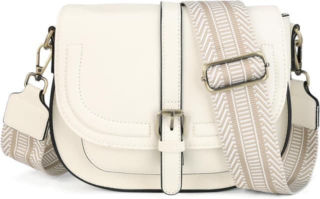 Detalle de AFKOMST crossbody bag for women (small satchel & shoulder bag) in vegan leather
