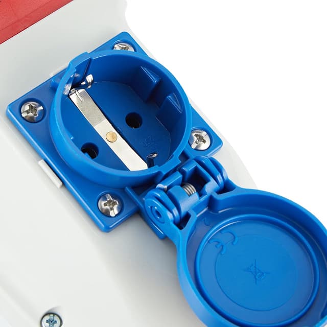 Detalle 2 de Kopp 100400005 CEE Kombiwandsteckdose (5-polig, 16A) für die Wandmontage