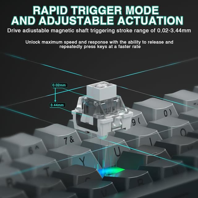 Thumbnail 2 de AULA WIN60 HE Mechanische Gaming Tastatur 60%