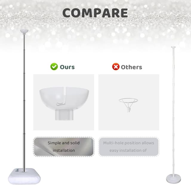 Thumbnail 4 de Balloon Arch Stand Set of 6 — 7 ft Balloon Decor 🎈