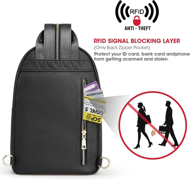 Detalle 2 de Kattee Convertible Crossbody Sling Bag