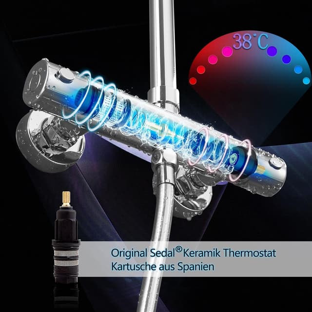 Thumbnail 2 de Görbach Columna Ducha Termostática 74–114 cm