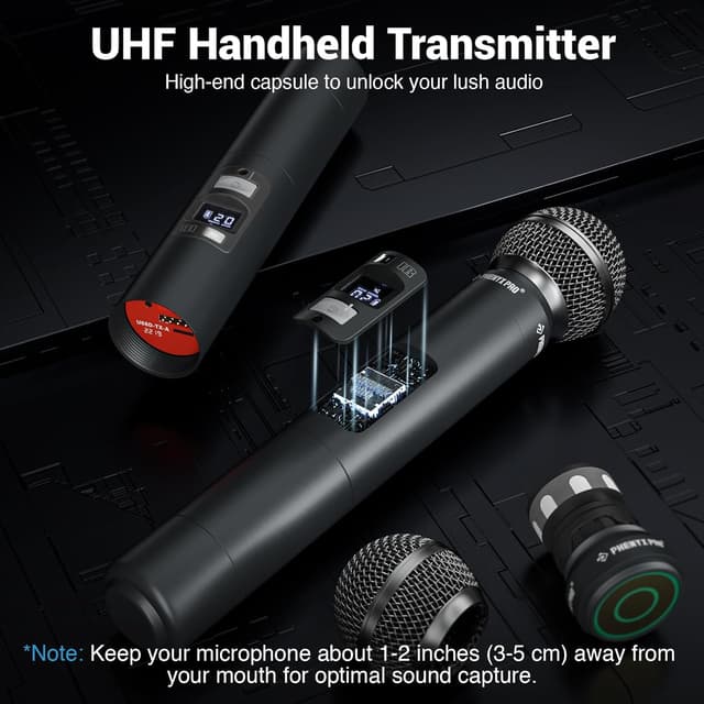 Thumbnail 4 de Phenyx Pro PTU-71-2H Wireless Dual Mics 328ft