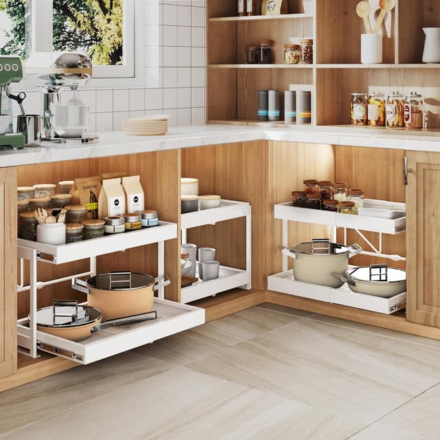 Thumbnail 6 de AHOMSEL 2er Teleskopschublade für Küche