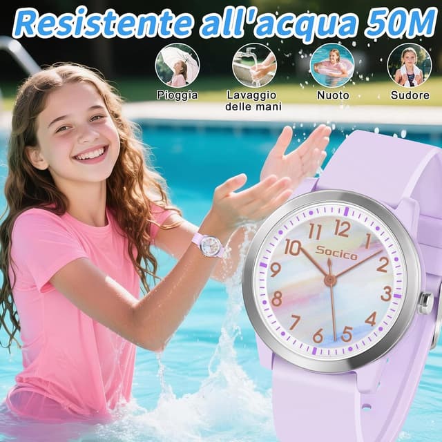 Detalle 2 de SOCICO Orologio analogico bambino 50M
