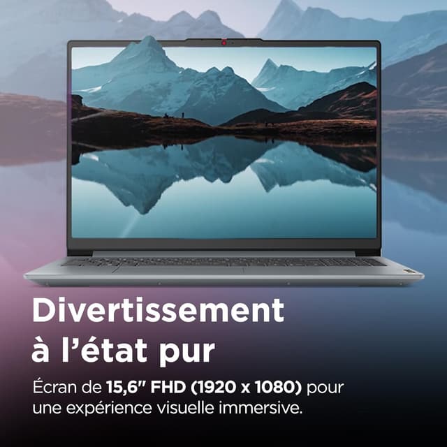 Detalle de Lenovo IdeaPad Slim 3 15IRU8 : ordinateur portable 15,6" FHD (Core i3, 8 Go RAM, SSD 512 Go) Windows 11 Home