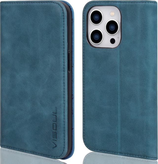 Thumbnail 6 de Visoul iPhone 14 Plus Hülle mit Leder