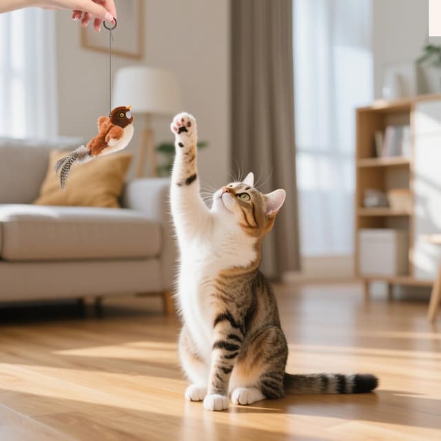 Thumbnail 6 de LIFLIX Jouet interactif pour chat “Petit Oiseau” battant des ailes, rechargeable USB avec herbe à chat