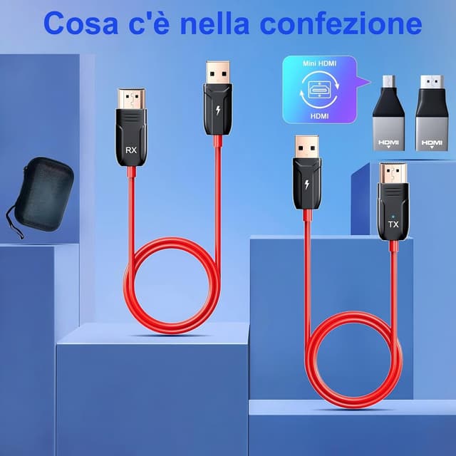 Thumbnail 6 de HDMI Wireless Trasmettitore e Ricevitore 50M