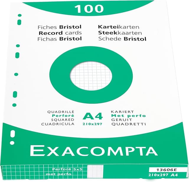Detalle de Exacompta 13603E funda para 100 fichas Bristol