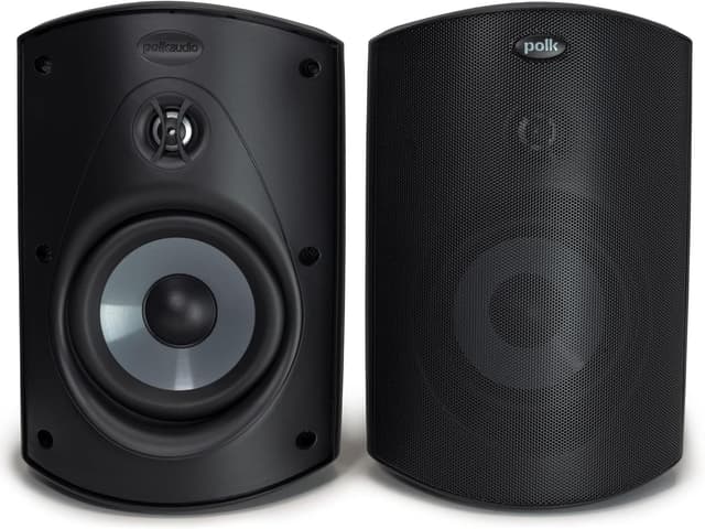 Detalle de Polk Audio Atrium 6 Outdoor Speakers (All-Weather, Bass Reflex) — Black Pair