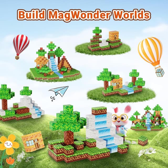 Thumbnail 6 de Magnetic Blocks 100PCS 1‑inch magnetic building toys 🧩