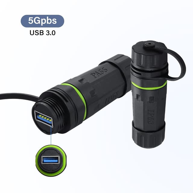 Thumbnail 1 de USB 3.0 Waterproof Coupler IP68, 5Gbps