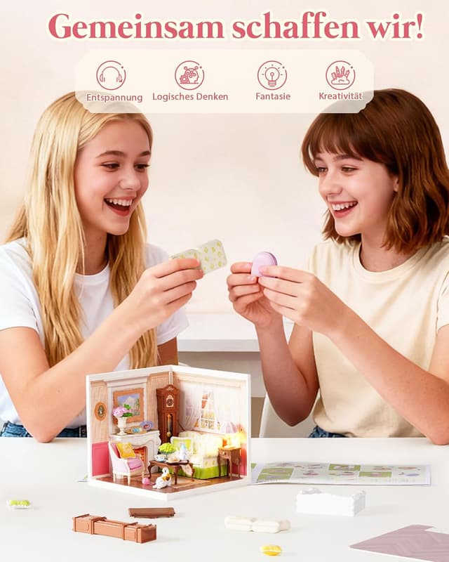 Detalle 2 de Rolife Holiday Tea Time DIY-Miniaturhaus