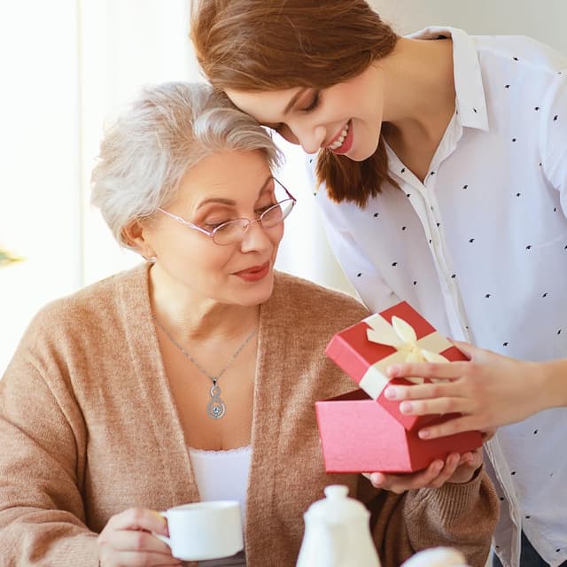 Detalle 2 de Collier J.MUEN pour femme en argent sterling 925 avec pendentif (45+5 cm) — coffret cadeau inclus